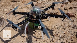 An archaeologist is using drones