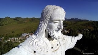 Drone falls above Christ