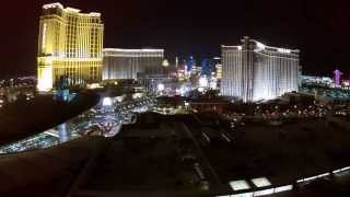 Shawn Kellogg flies in Las Vegas at Night